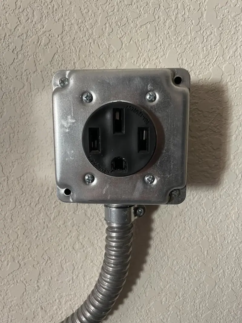 NEMA 14-50 outlet installed for Smart Home Electrical in Gretna